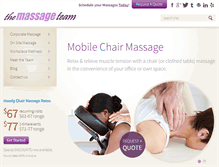 Tablet Screenshot of massageteam.com